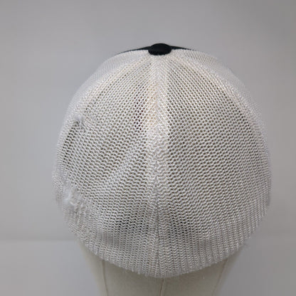 Pacific Headwear Fitted Mesh Back Trucker Hat Black 6 7/8-7 3/8 Colorblock