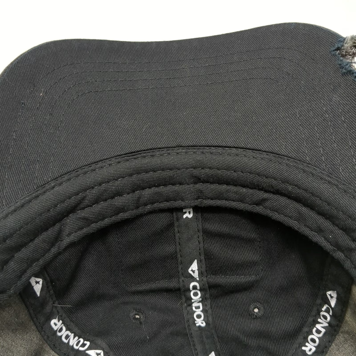 Condor Baseball Cap Black One Size Tactical Multicam Patch Slideback Nylon Hat