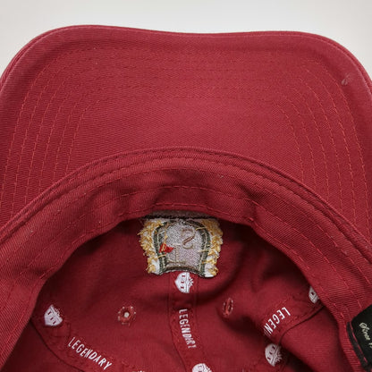 Legendary Baseball Cap Red One Size Timber Stone Golf Course Hat Slideback