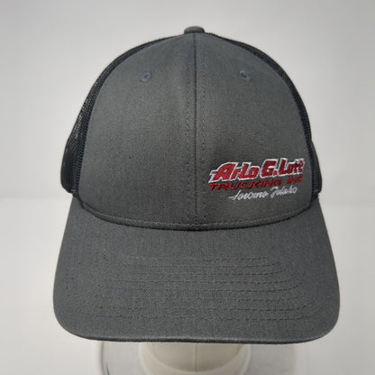 Arlo G Lott Trucking Inc Snapback Trucker Hat Gray M/L Mesh Back