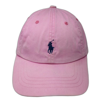 Polo Ralph Lauren Baseball Cap Pink Blue One Size Logo Cotton Slideback Hat