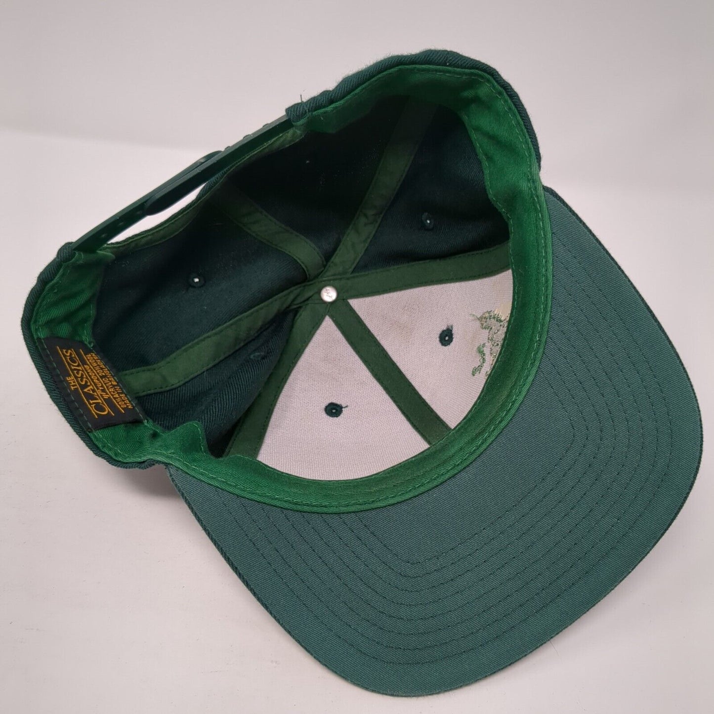 Idaho Snapback Hat Green One Size Embroidered The Classics Yupoong