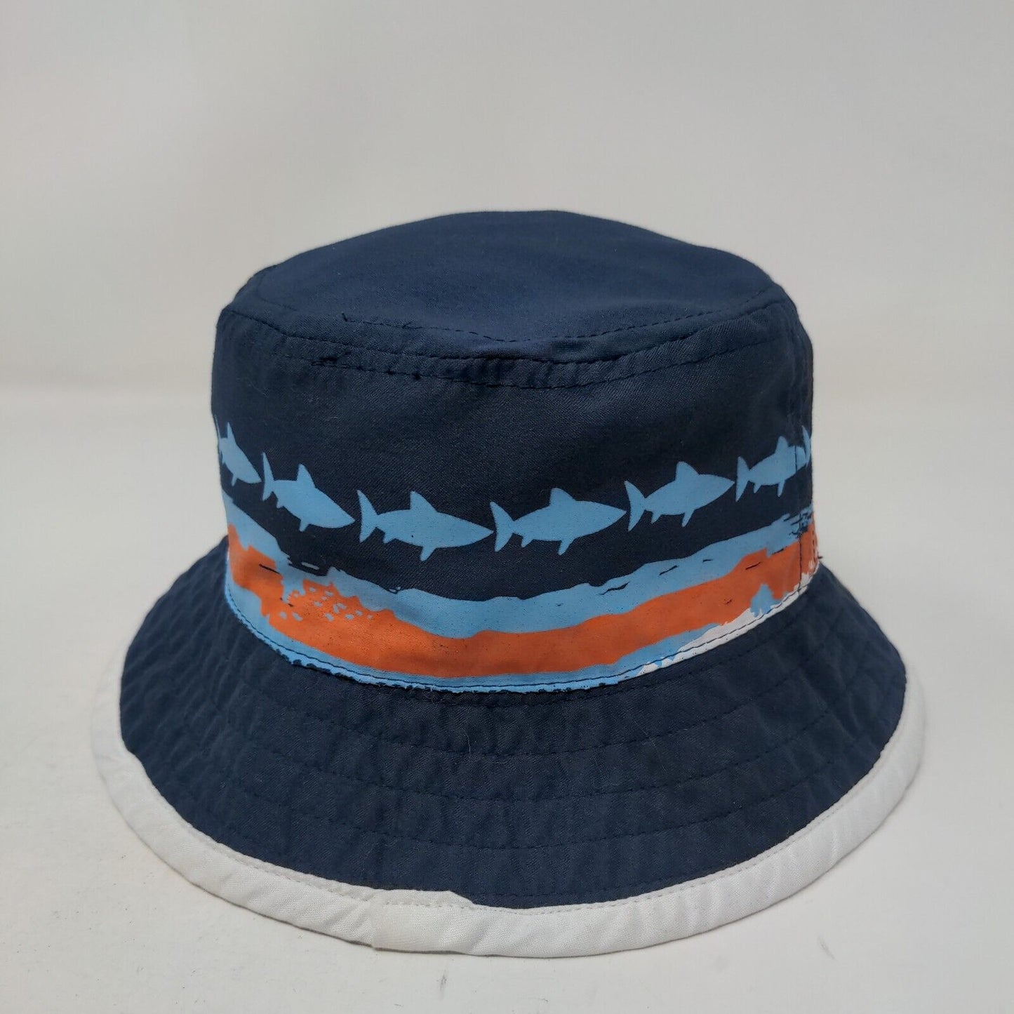 Shark Print Bucket Hat Blue 3-6M Koala Kids Sun Hat Outdoor