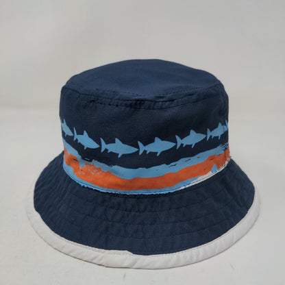 Shark Print Bucket Hat Blue 3-6M Koala Kids Sun Hat Outdoor