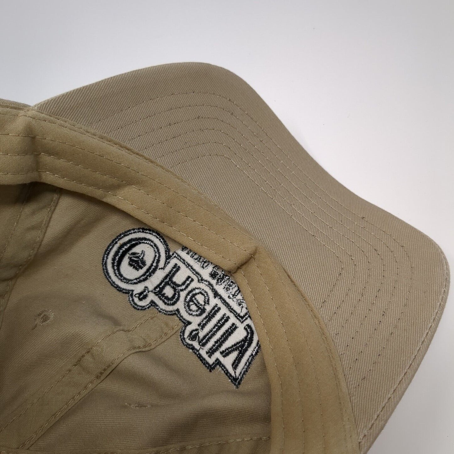 O' Reilly Auto Parts Strapback Hat Tan One Size Adjustable Embroidered 6 Panel