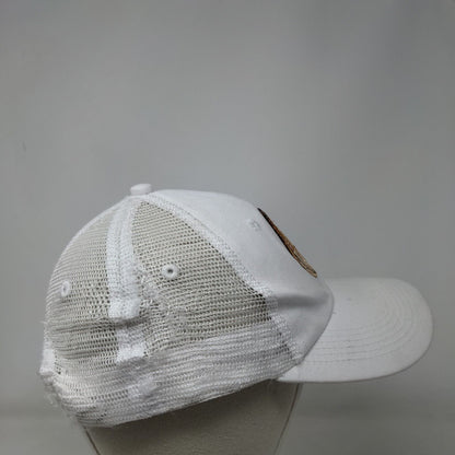 Waffle Monkey Bonita Beach Snapback Hat White OS Adjustable Mesh Back Adams