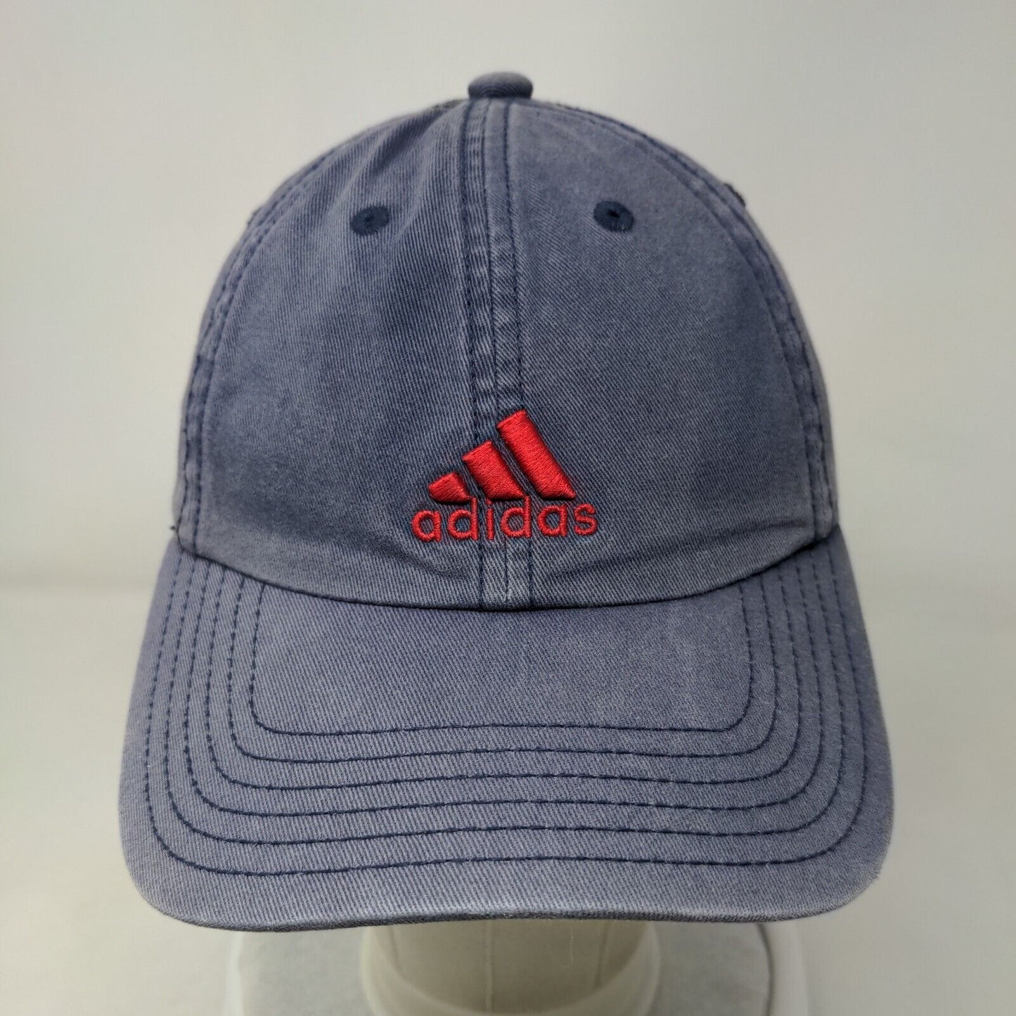 Adidas Slideback Hat Blue One Size Adjustable Embroidered Aeroready 6 Panel
