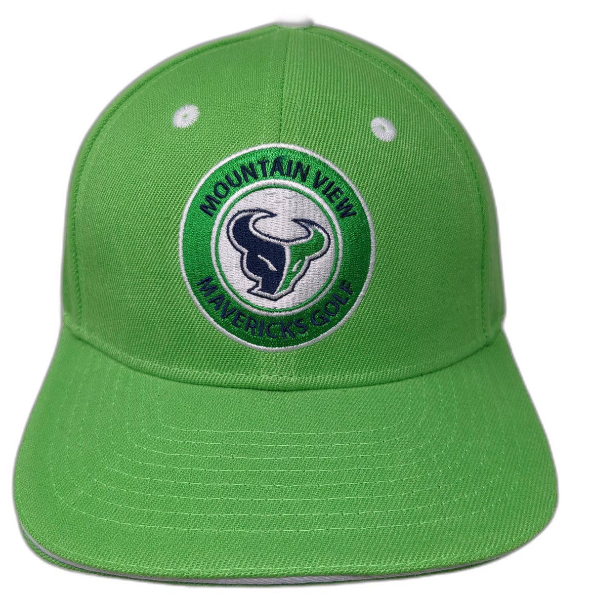 Buck's Bags Mountain View Mavericks Golf Patch Green Baseball Cap One Size Hat