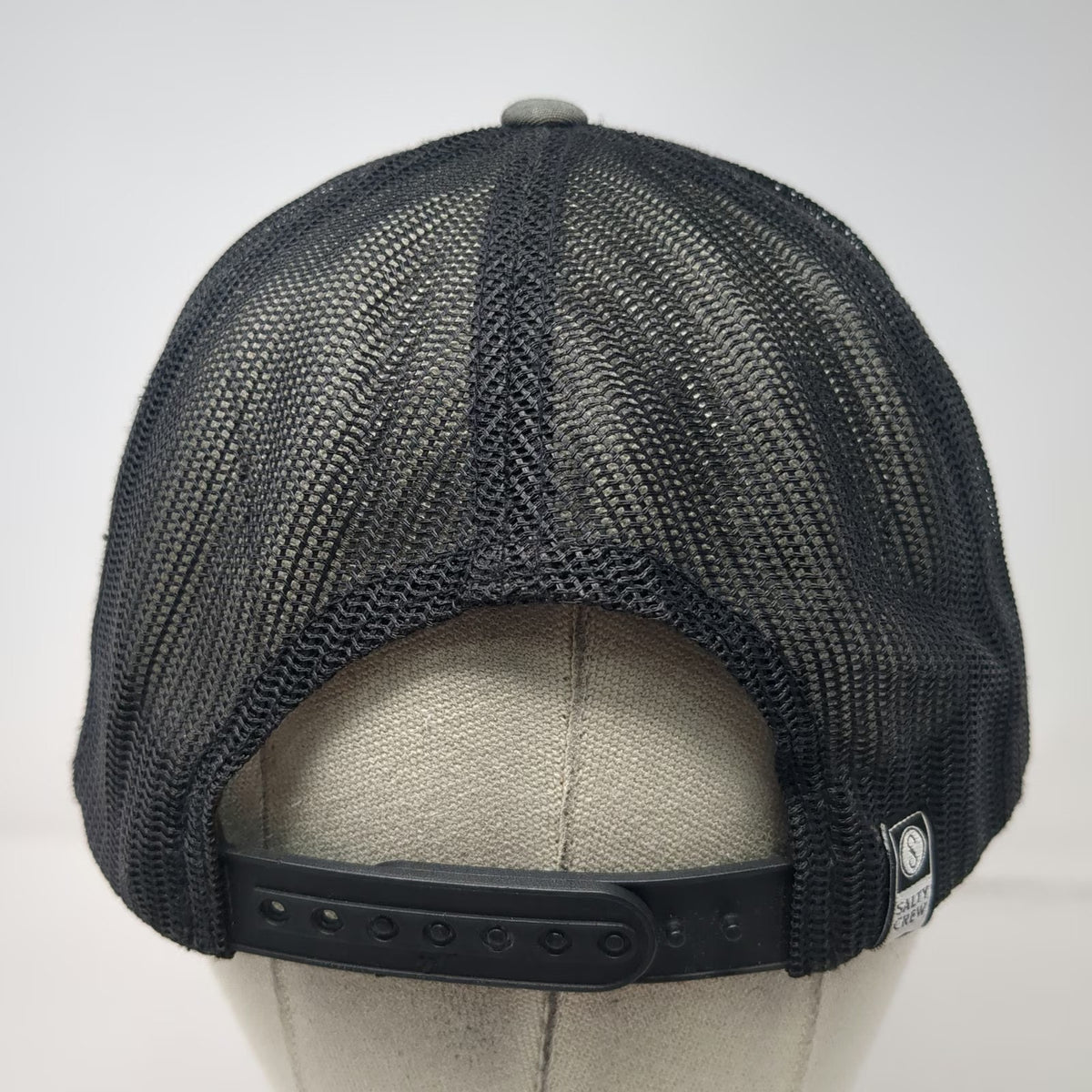 Salty Crew Trucker Hat Gray One Size Mesh Back Snapback Sink Swim Hook Logo