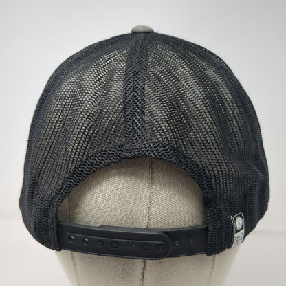 Salty Crew Trucker Hat Gray One Size Mesh Back Snapback Sink Swim Hook Logo