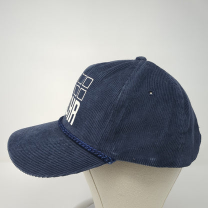 Rohr Snapback Hat Blue One Size Adjustable Corduroy Rope 6 Panel Mohr's