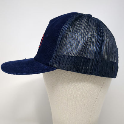 Sam Jung Trucker Hat Blue One Size Kalaloch Lodge Washington Corduroy Anchor