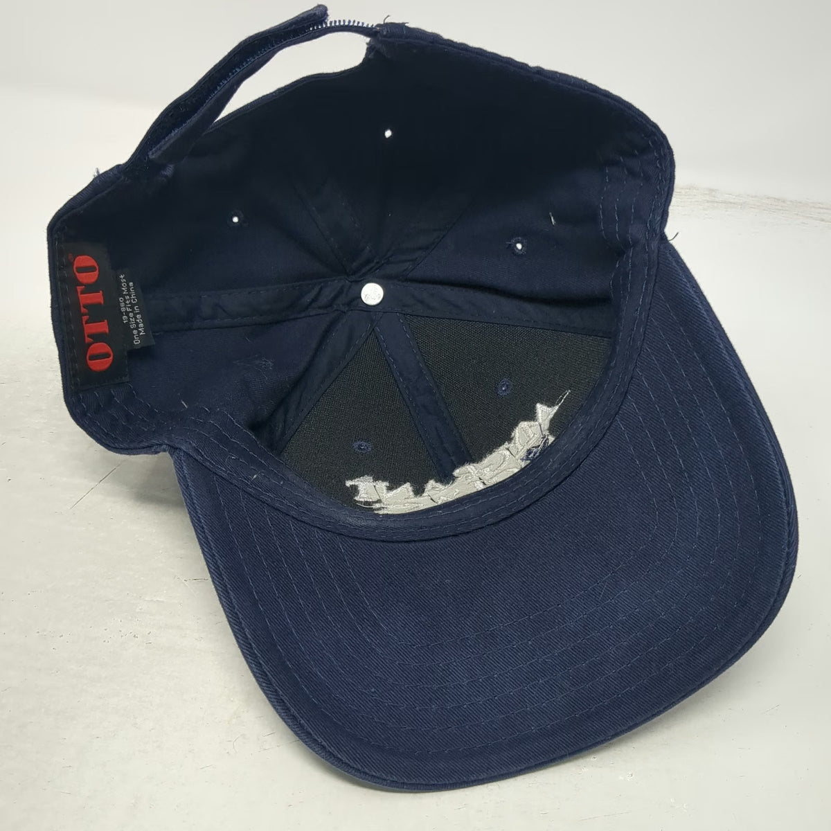 OTTO Mygrant Glass Logo Blue Baseball Cap One Size Strapback Solid Cotton Hat