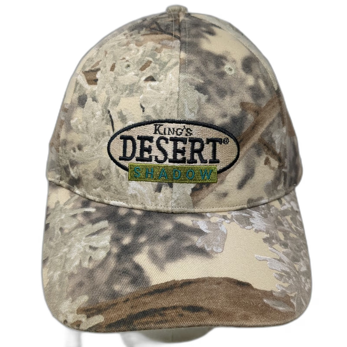 King's Desert Shadow Camo Baseball Cap Beige One Size Strapback Hunting Hat