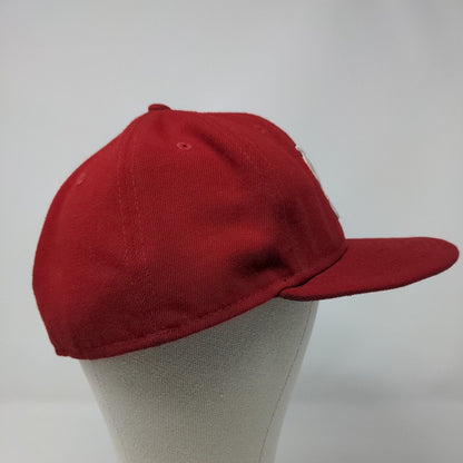 St Louis Cardinals Fitted Hat Red Size 7 3/4 New Era 59Fifty MLB Embroidered