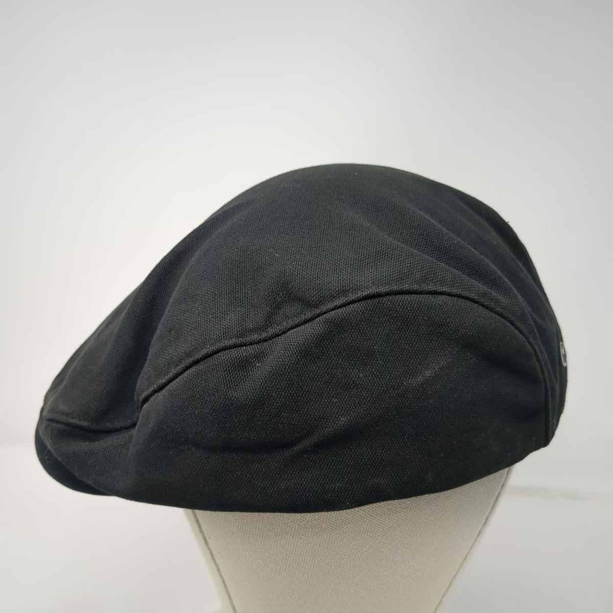 Nike Newsboy Cap Black XL Cotton Hat Back Swoosh Satin Lined Flat Driver Golf