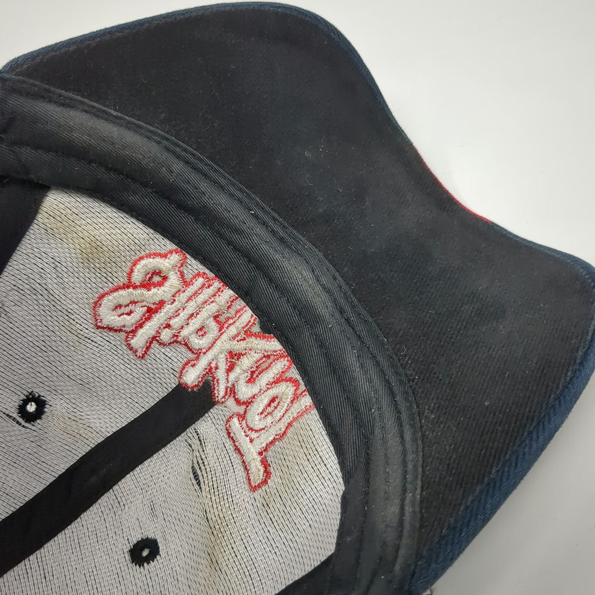 Bio-Domes Slipknot Baseball Cap Blue Red M Band Stretch Fit Graphic Logo Hat