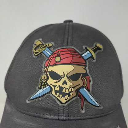 Disney Pirates of the Caribbean Dead Man's Chest Boy's Strapback Hat Gray Youth