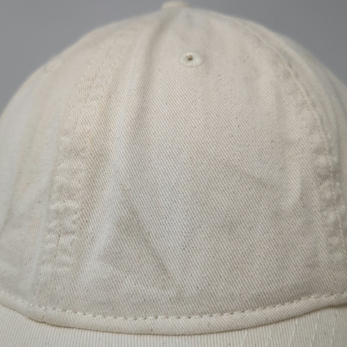 Madewell Baseball Cap Beige One Size Leather Strapback Organic Cotton Hat Plain
