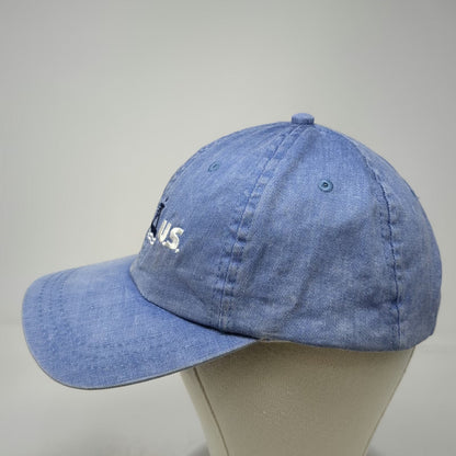 Dorfman Pacific Baseball Cap Blue One Size BoatU.S. Logo Slideback Cotton hat