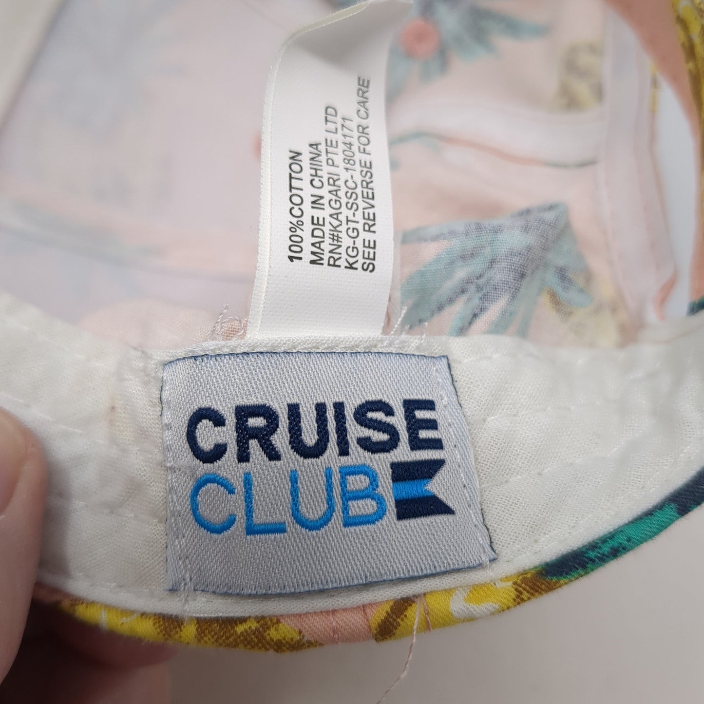Cruise Club Strapback Baseball Cap Multicolor OS Adjustable Pineapple Print