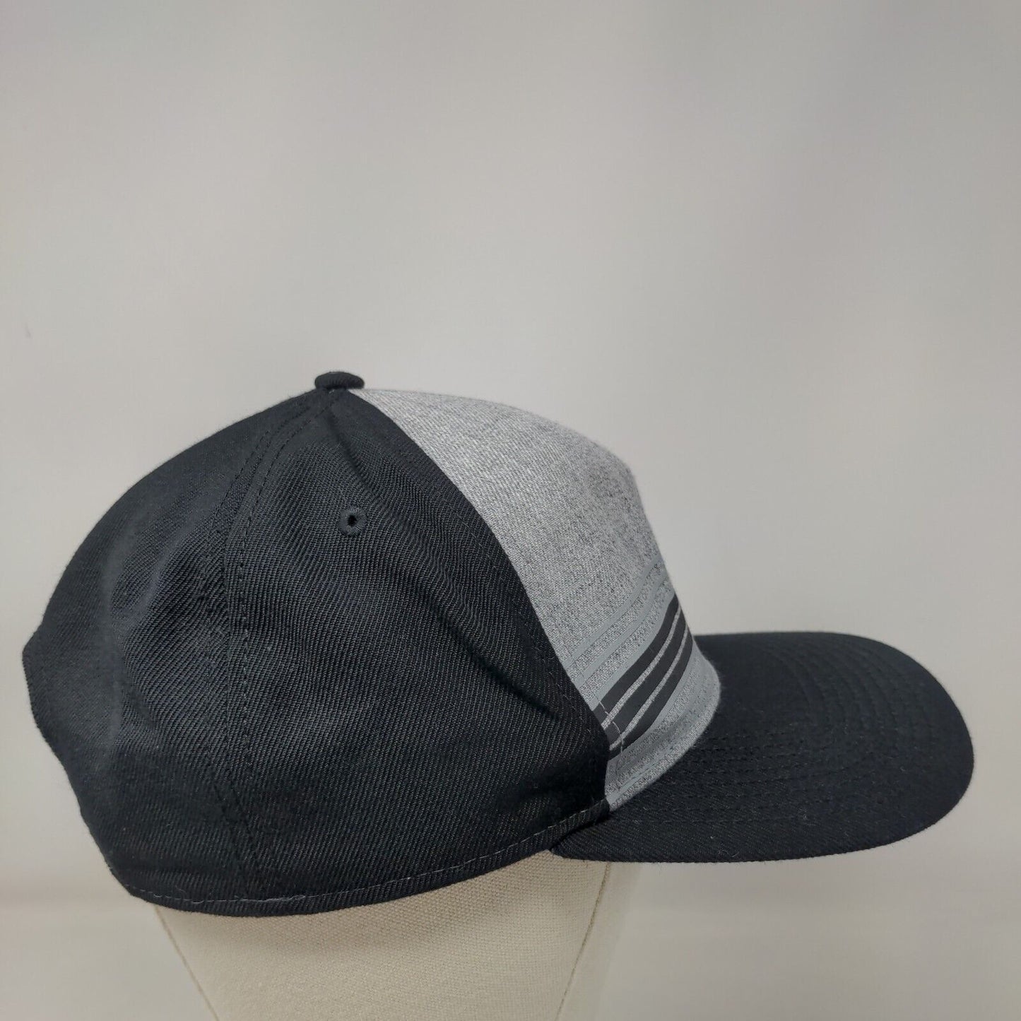 O'Neill Patch Snapback Hat Black One Size Adjustable Colorblock Striped