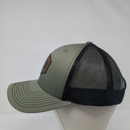 IFW Deer Skull Snapback Mesh Back Trucker Hat Green OSFA Richardson