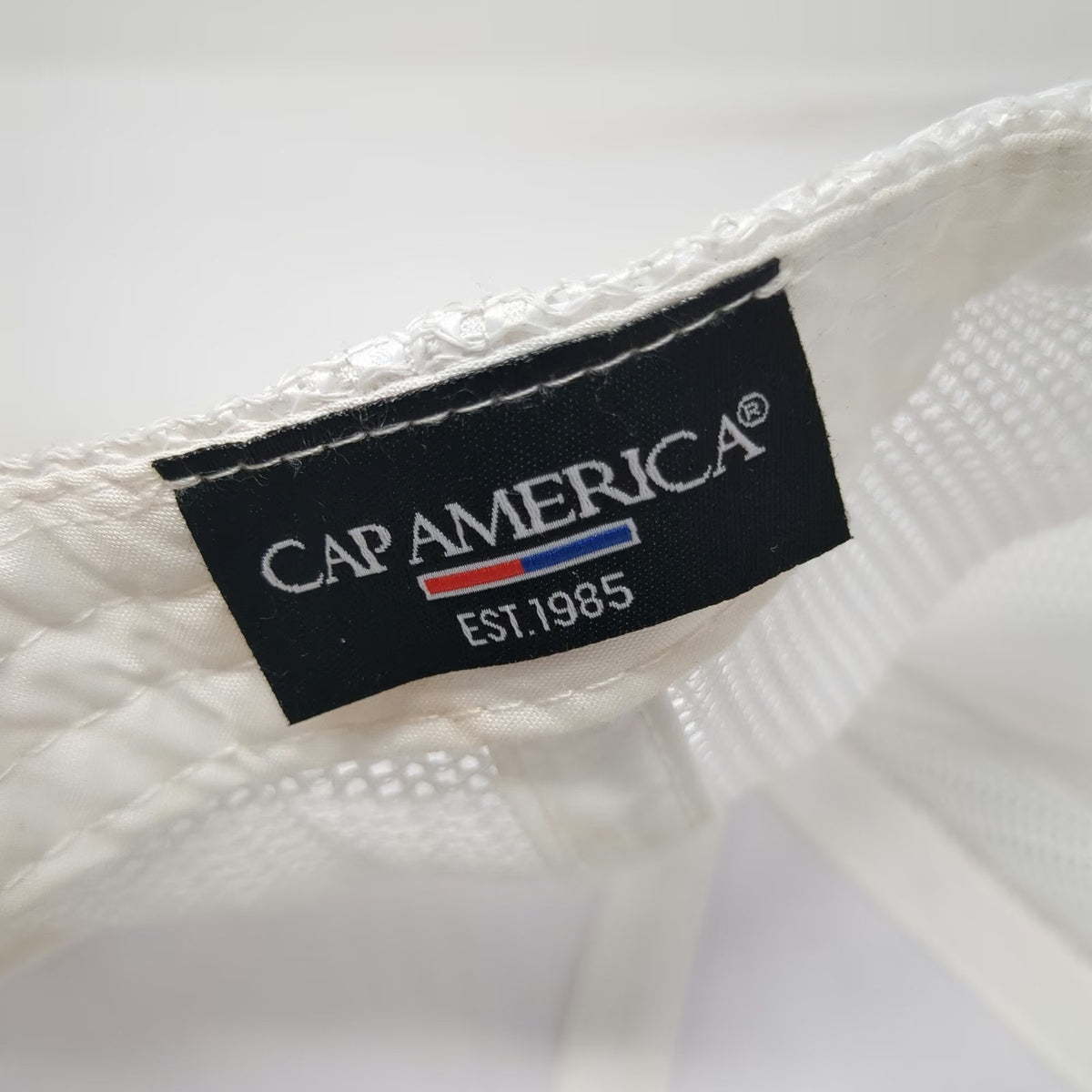 Cap America Trucker Hat White One Size Patron Tequila Bee Additive Free Snapback
