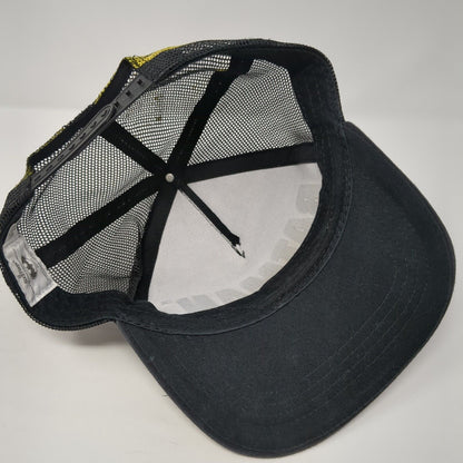 Batman Adult Snapback Trucker Hat Black One Size Adjustable Mesh Back Six Flags