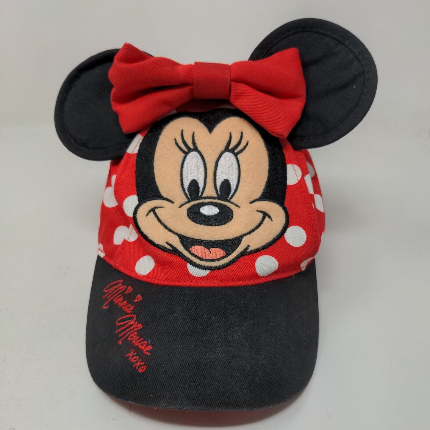 Disney Parks Girls Toddler Stretchy Hat Minnie Mouse Multicolor Ears Embroidered