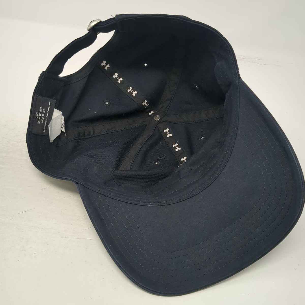 Under Armour Baseball Cap Black One Size Adjustable Slideback PROforma Logo Hat