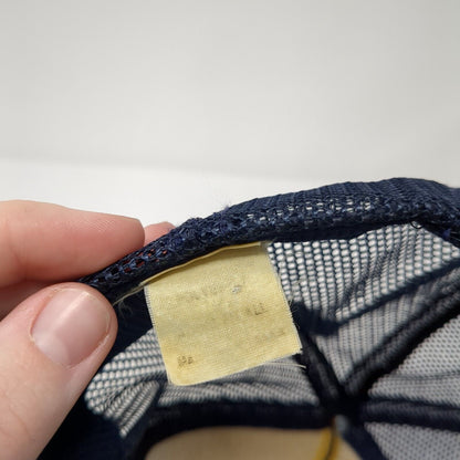 Riverboat Casino Snapback Rope Trucker Hat Blue One Size Mesh Back