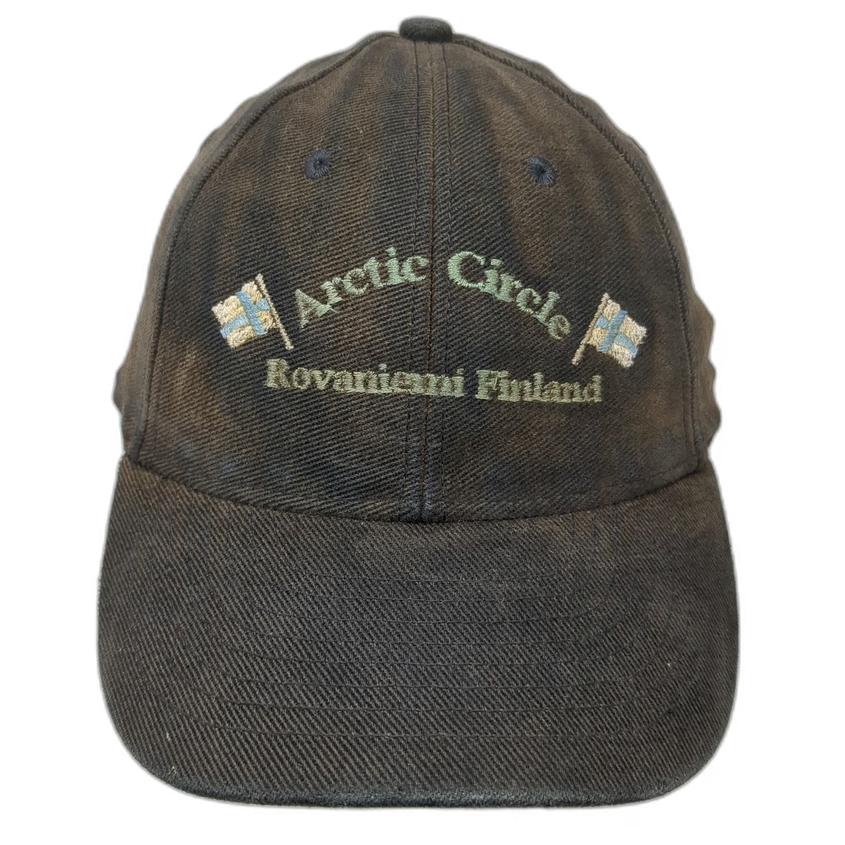 Black Baseball Cap One Size Arctic Circle Rovaniemi Finland Embroidered hat