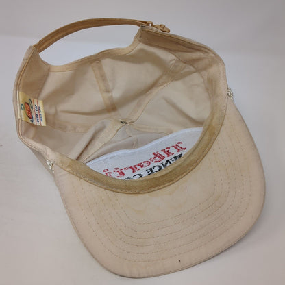 Tiberti Fence Co. Baseball Cap Beige One Size Adjustable Embroidered Rope Otto