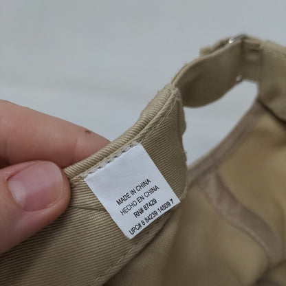 Unbranded Slideback Hat Tan One Size Adjustable Vent Holes 6 Panel Blank