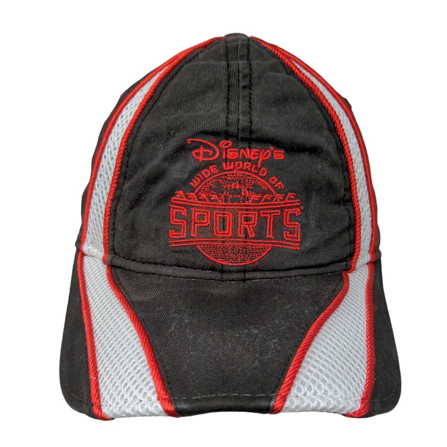 Disney's Wide World of Sports Strapback Hat Black OSFA Embroidered Mesh Cotton