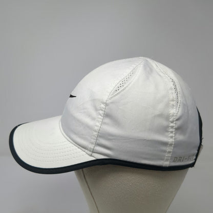 Nike Baseball Cap White One Size Featherlight Dri-Fit Strapback Running Hat