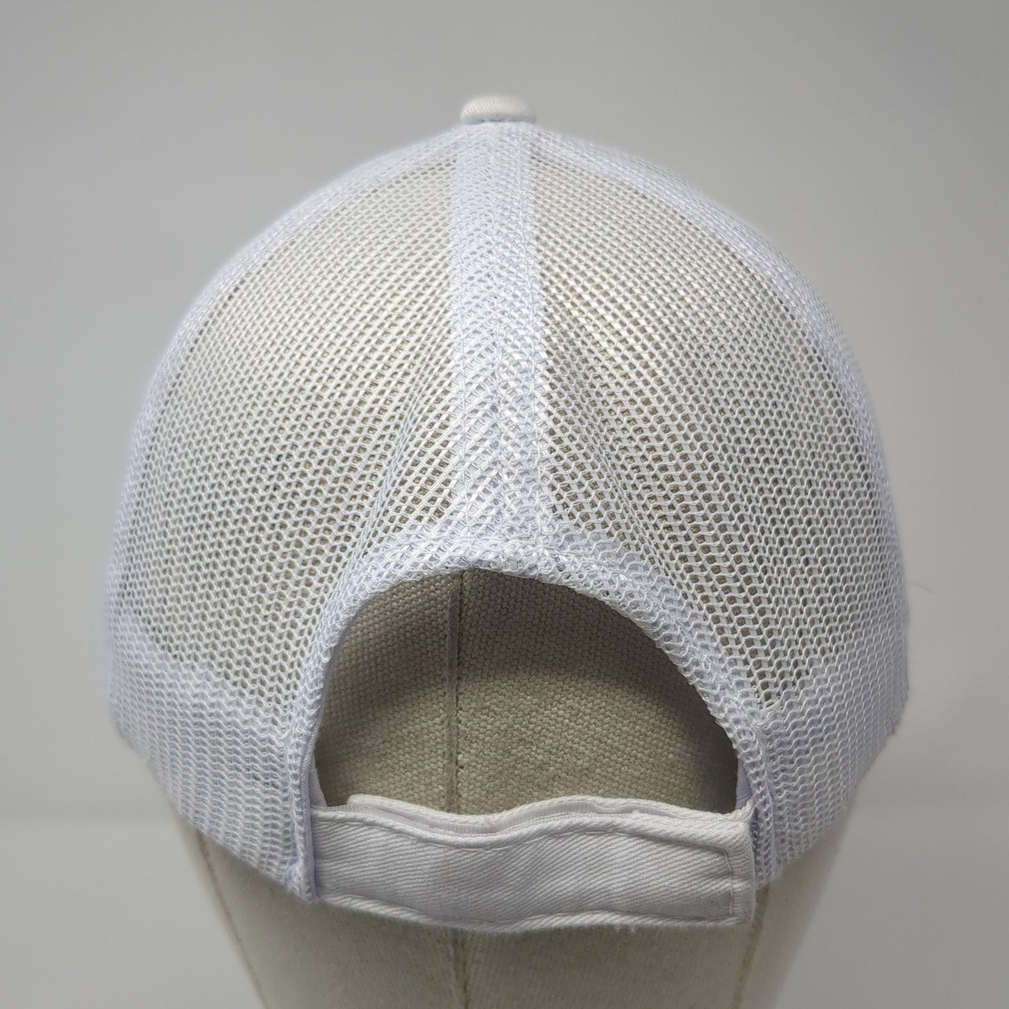 Outdoor Cap Strapback Trucker Hat White One Size Adjustable Mesh Back Blank