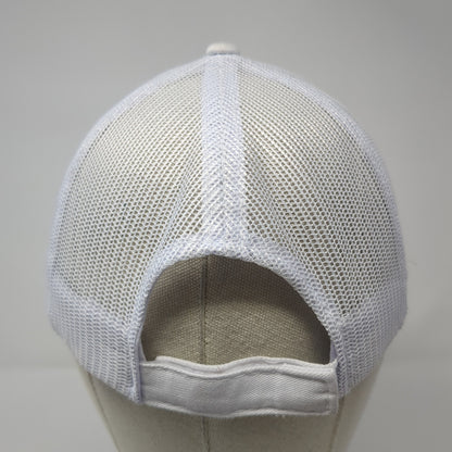 Outdoor Cap Strapback Trucker Hat White One Size Adjustable Mesh Back Blank