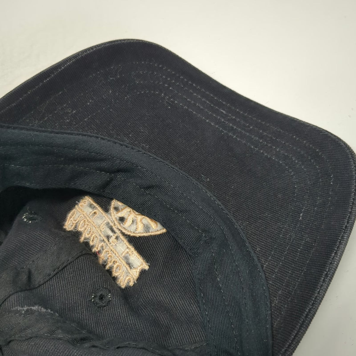 Robertson Supply Baseball Cap Black One Size Gold Embroidery EST. 1948 Logo Hat