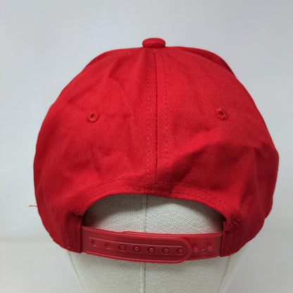 Stoli Men's Snapback Hat Red Adjustable Embroidered Logo 100% Cotton Vodka