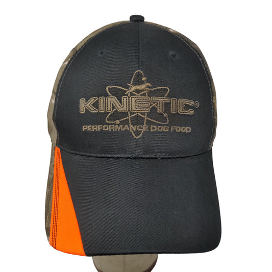 K Products Men's Strapback Hat Multicolor Camo OSFA Embroidered Kinetic Dog Food