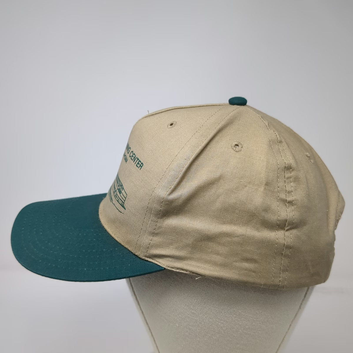 LitePro 5 Panel Beige Green Hat OS Technical Training Center Oklahoma Snapback