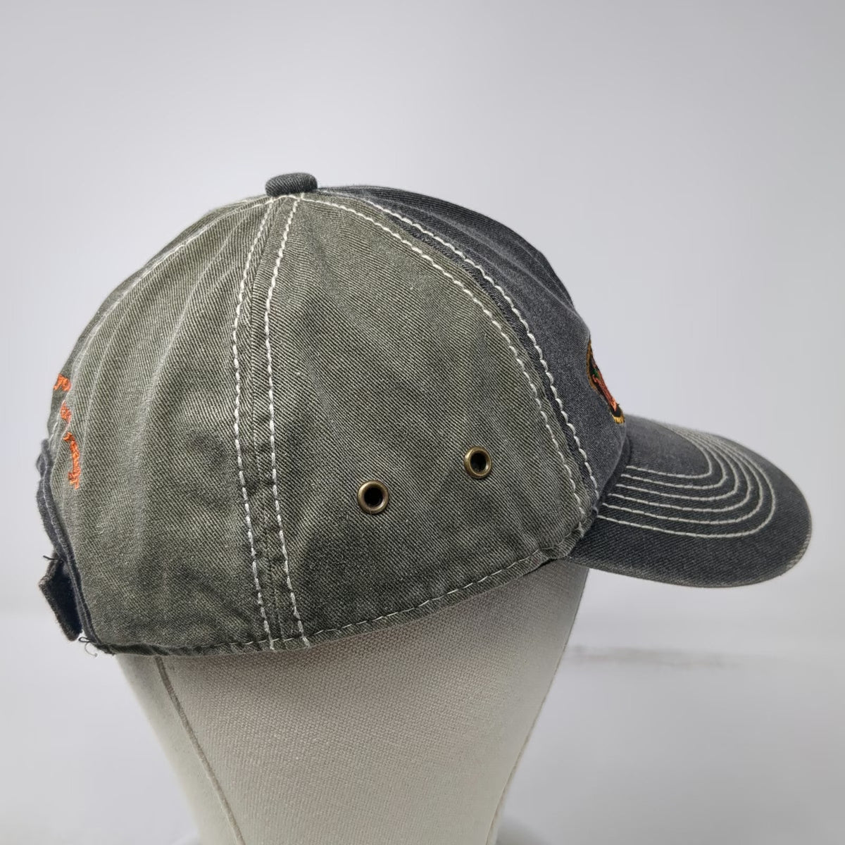 Outdoor Cap Baseball Cap Gray Green One Size NW Log-istics Contrast Stitch Hat