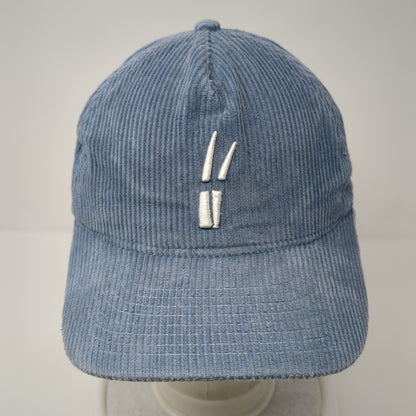 Grass Clippings Claspback Corduroy Hat Blue OSFA Embroidered Logo