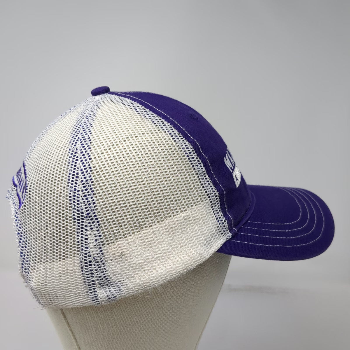 Richardson Trucker Hat Purple One Size Max Ordinate Academy Mesh Snapback Logo