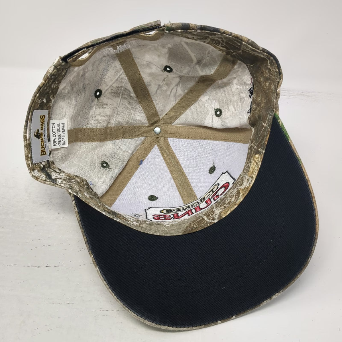 Buck's Bags Baseball Cap Green One Size Realtree Camo Come And Take It Idaho Hat