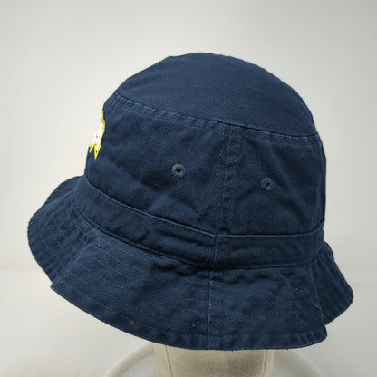 Port Authority Blue XL Bucket Hat Meridian Warrior Rugby Cotton Embroidered