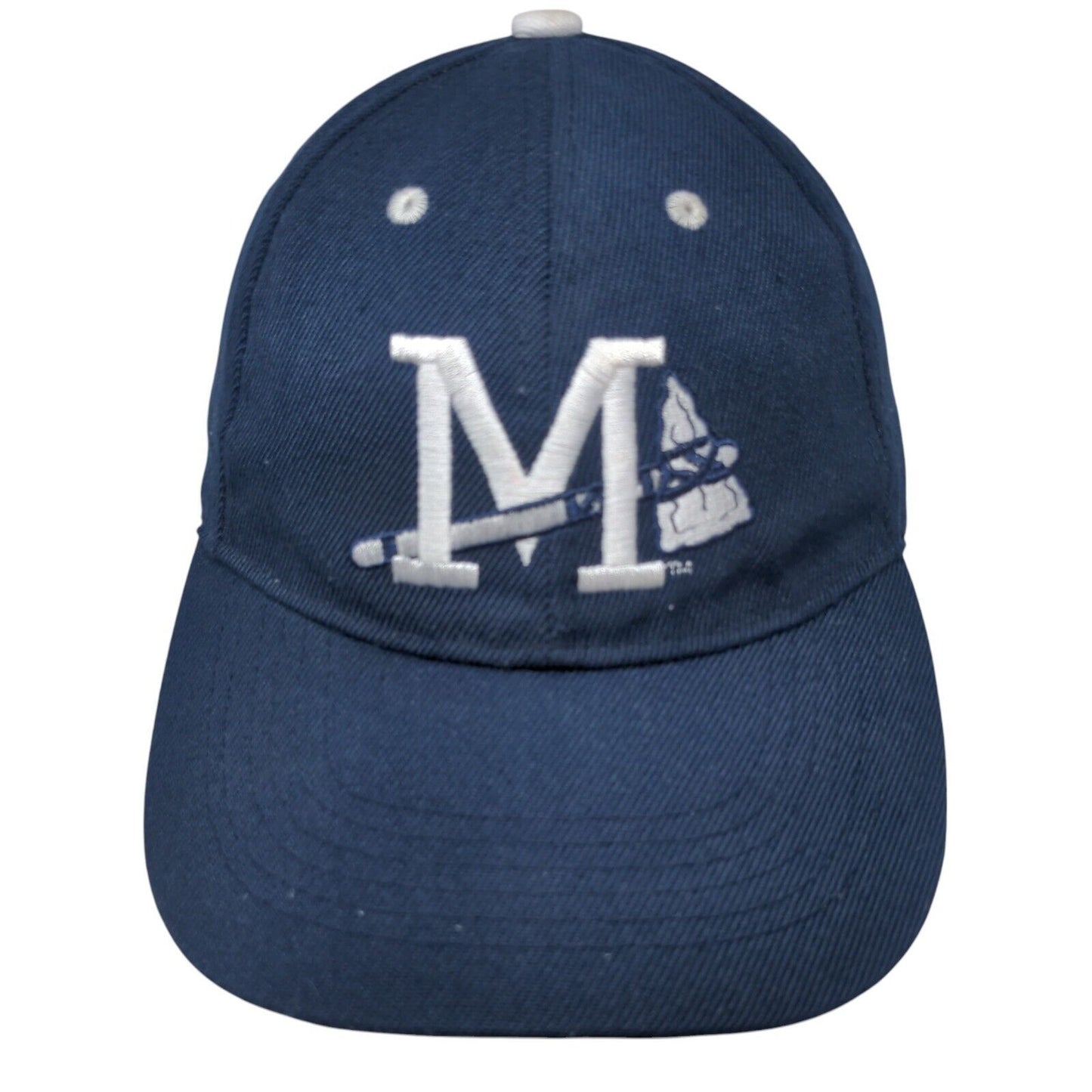 Mississippi Braves Strapback Hat Blue Embroidered Logo Minor Leagues MLB
