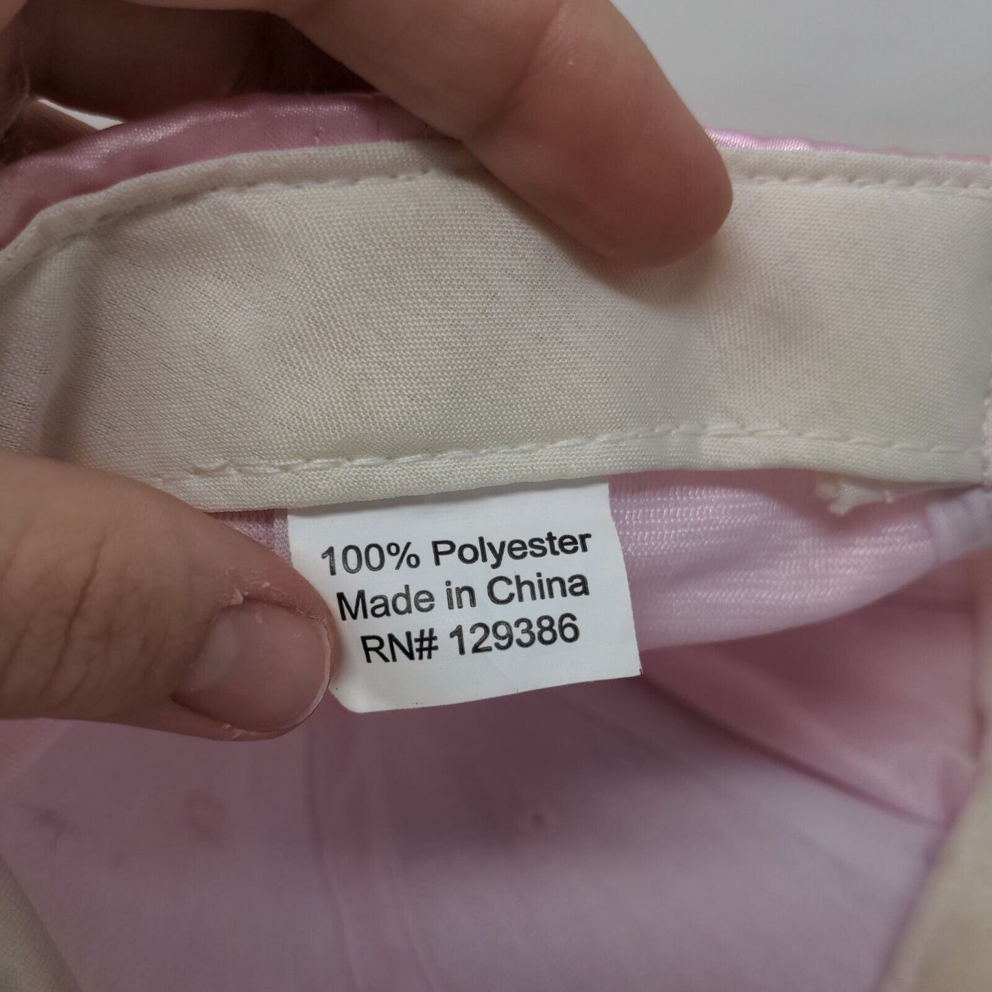 Unbranded Strapback Hat Pink One Size Adjustable Satin 6 Panel Blank